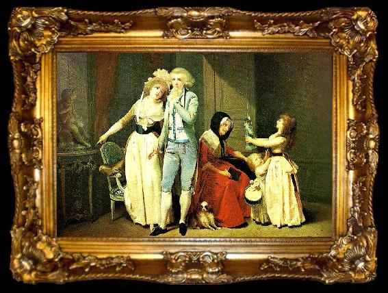 framed  Louis Leopold  Boilly ce qui allume lamour leteint, ta009-2